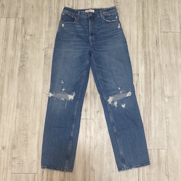 Abercrombie and Fitch 90’s Straight Ultra High Rise 28R - Picture 1 of 6